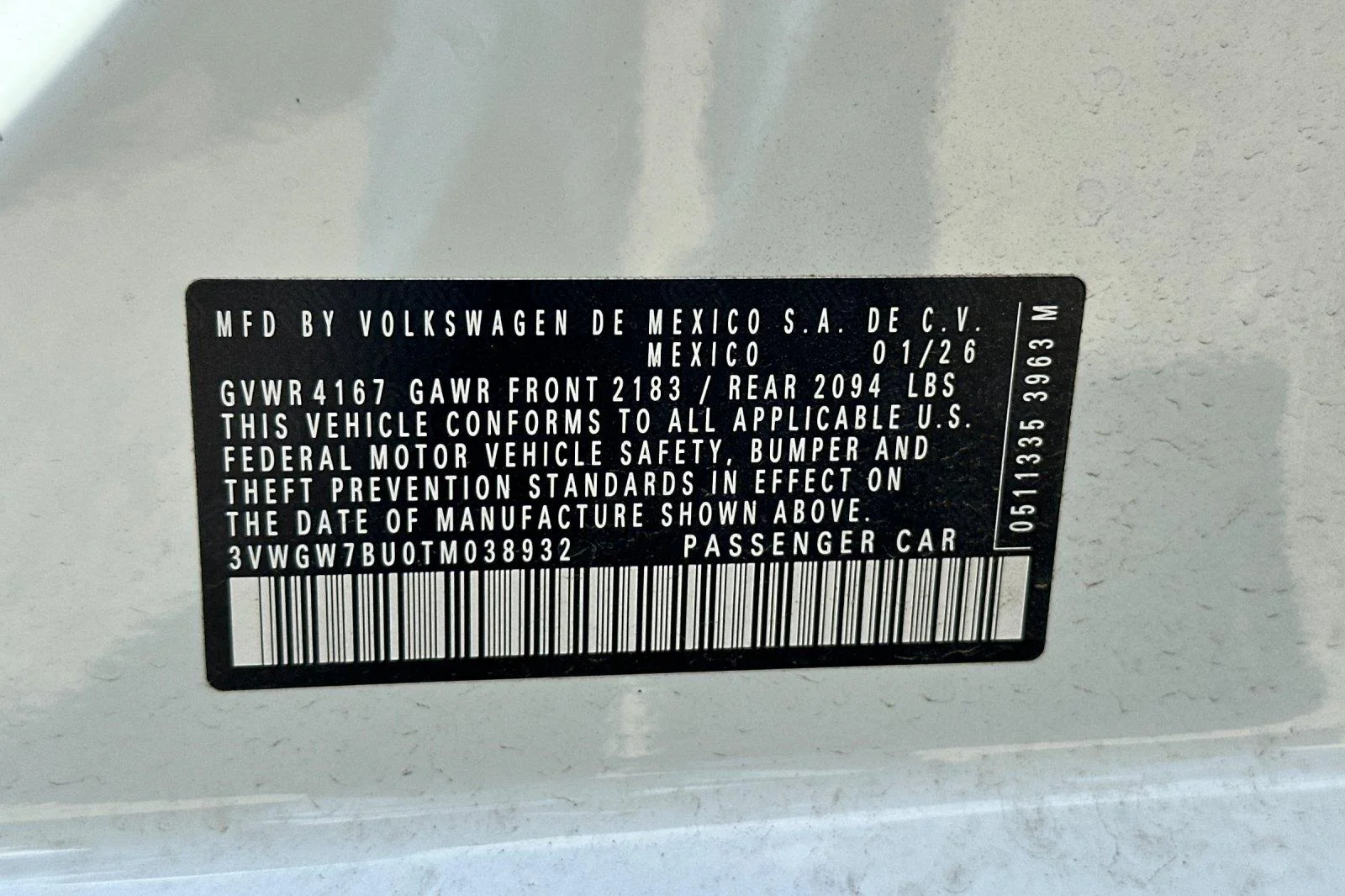 New 2026 Opal White Pearl Volkswagen SEL image 28