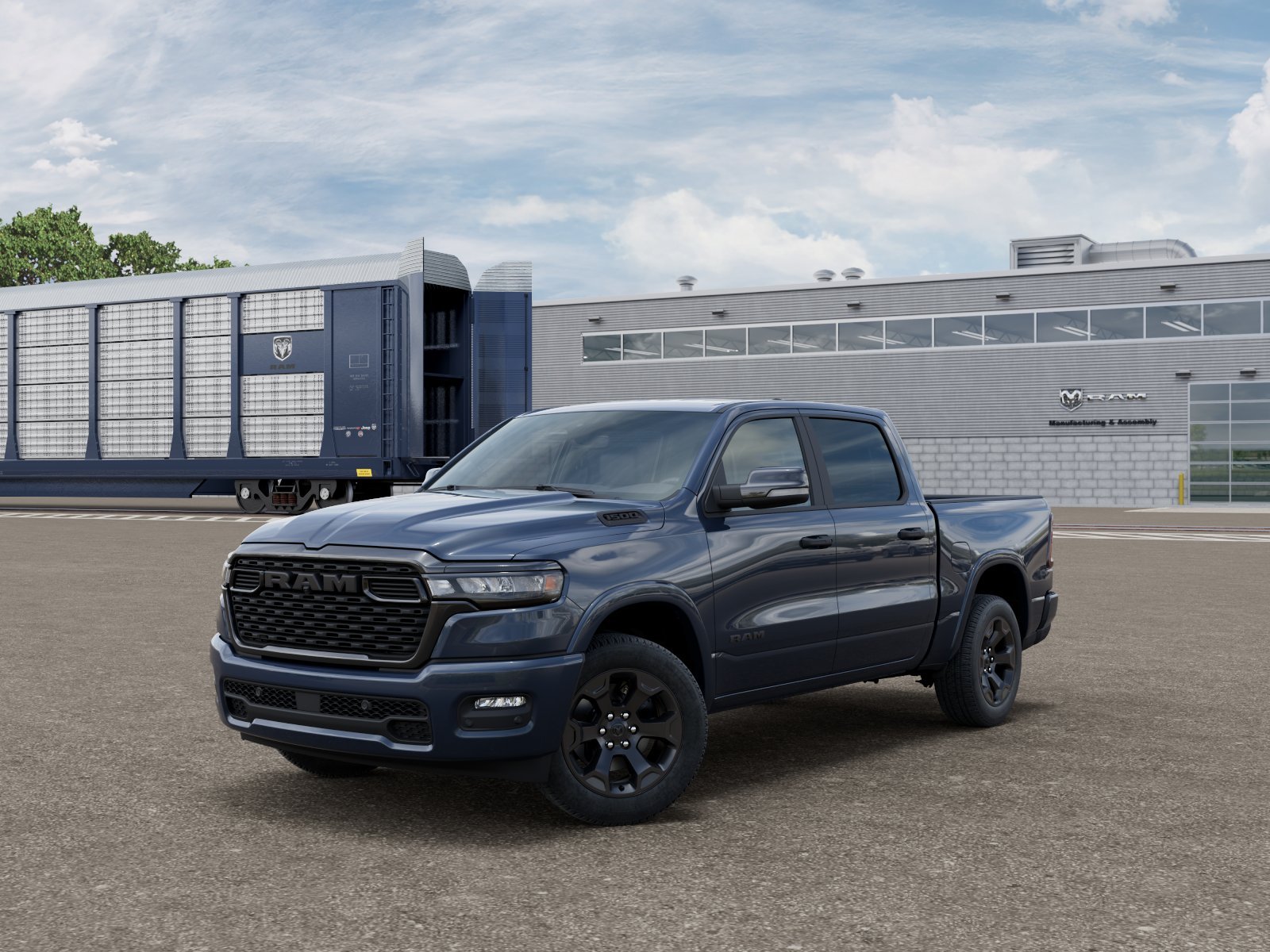 New 2026 Forged Blue Metallic Exterior Paint RAM BIG HORN image 1