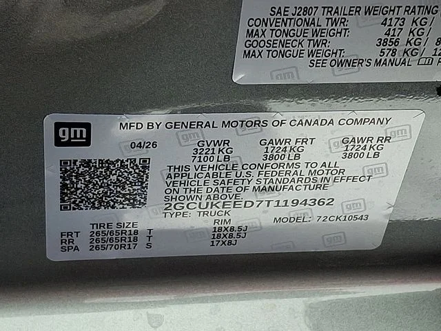 New 2026 Gray Chevrolet RST image 20