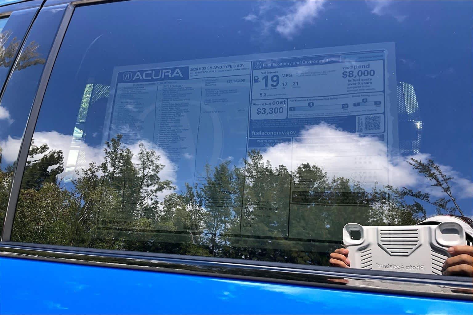 New 2026 Double Apex Blue Pearl Acura Type S w/Advance Package image 21