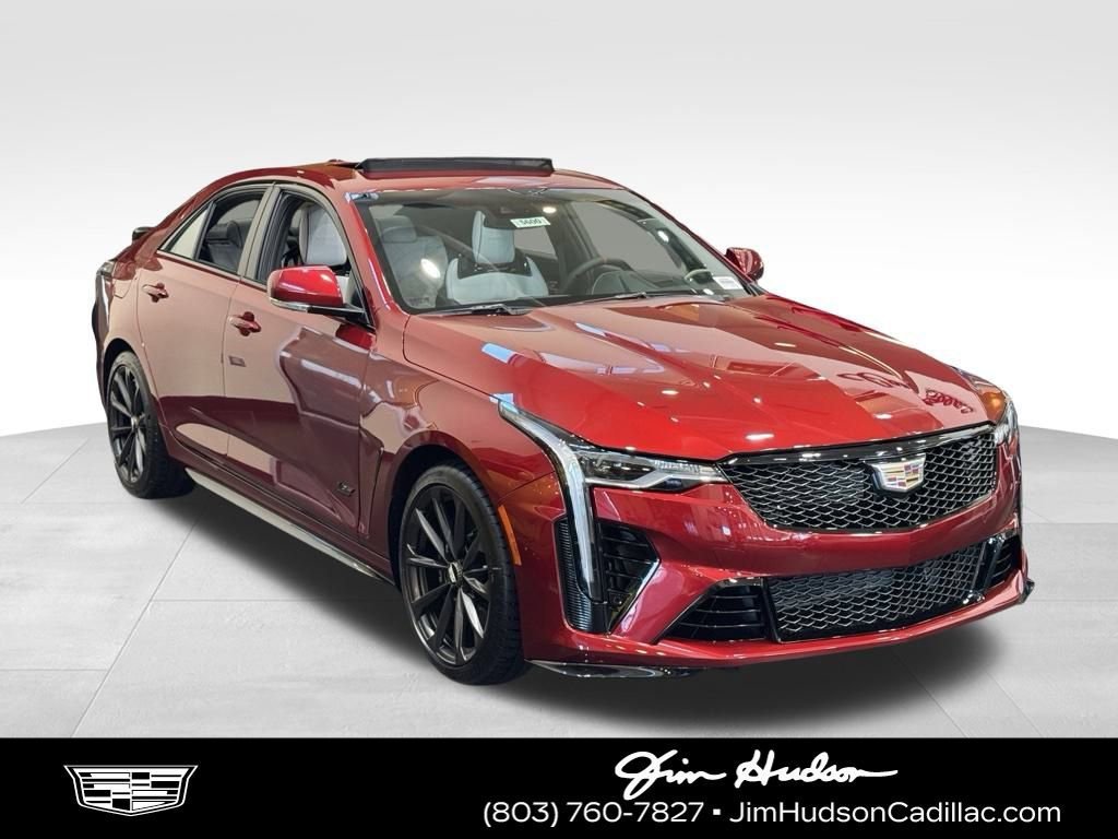 Radiant Red Tintcoat 2026 Cadillac CT4-V Blackwing RWD Sedan Rear-Wheel Drive