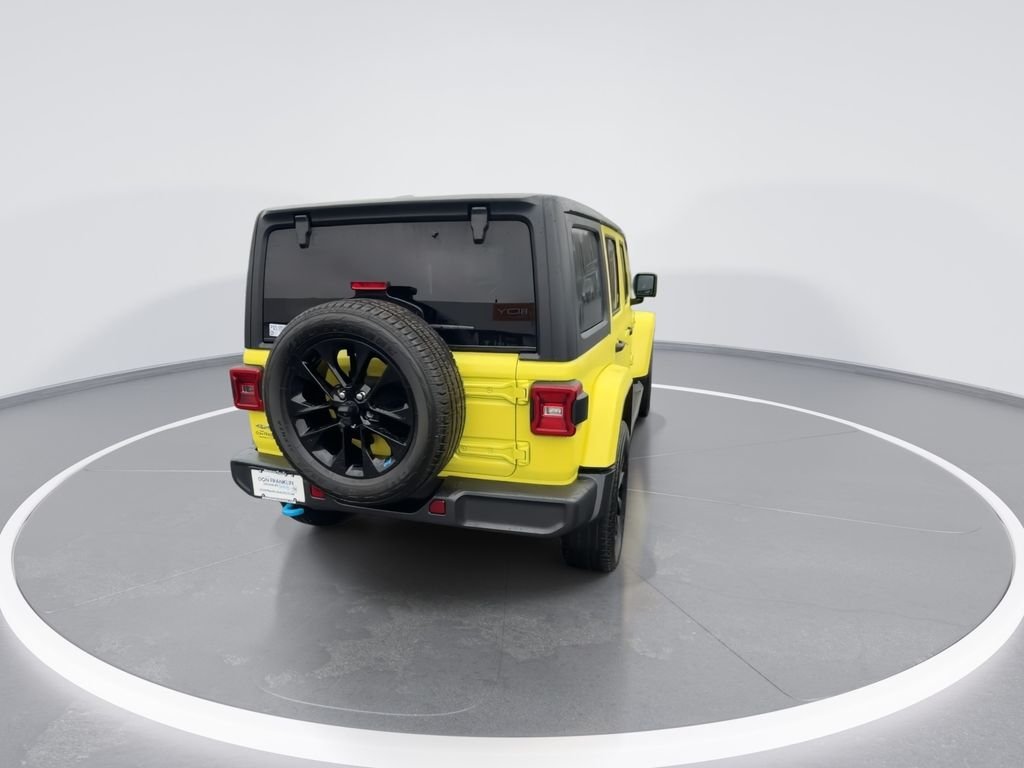 Used 2023 Yellow Jeep Sahara 4xe image 8