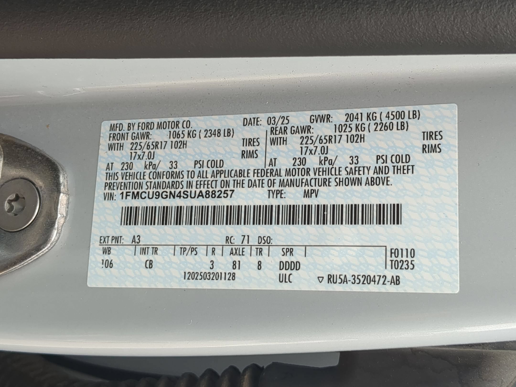 Used 2025 Silver Metallic Ford Active image 33