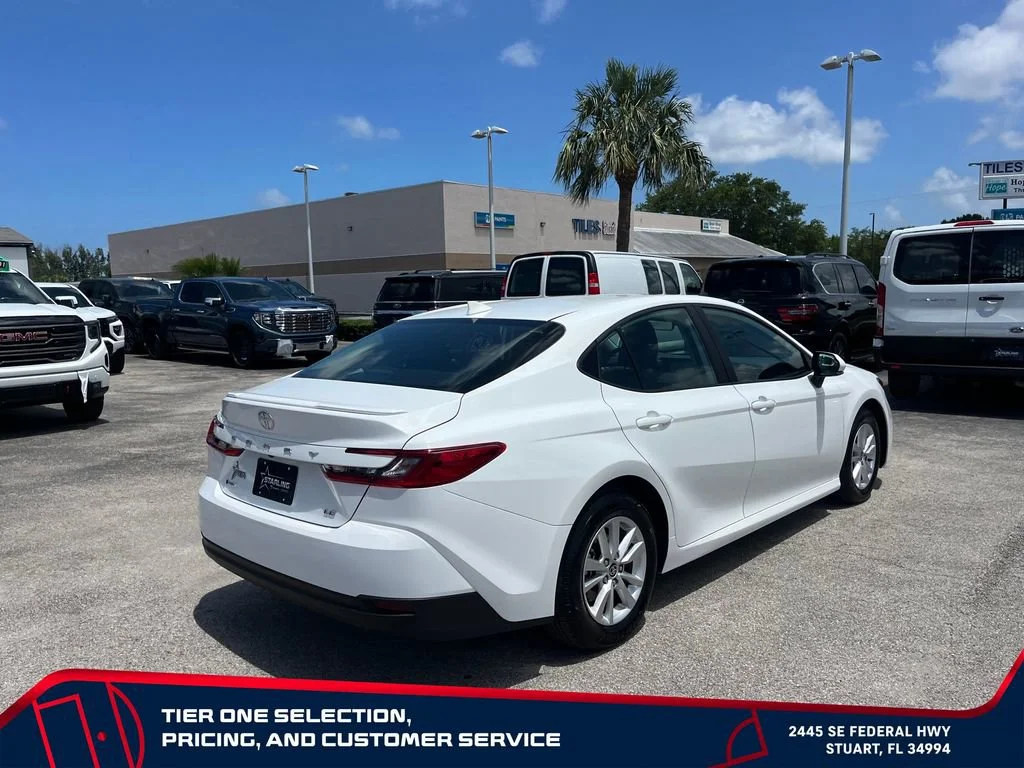 Used 2025 White Toyota LE image 7
