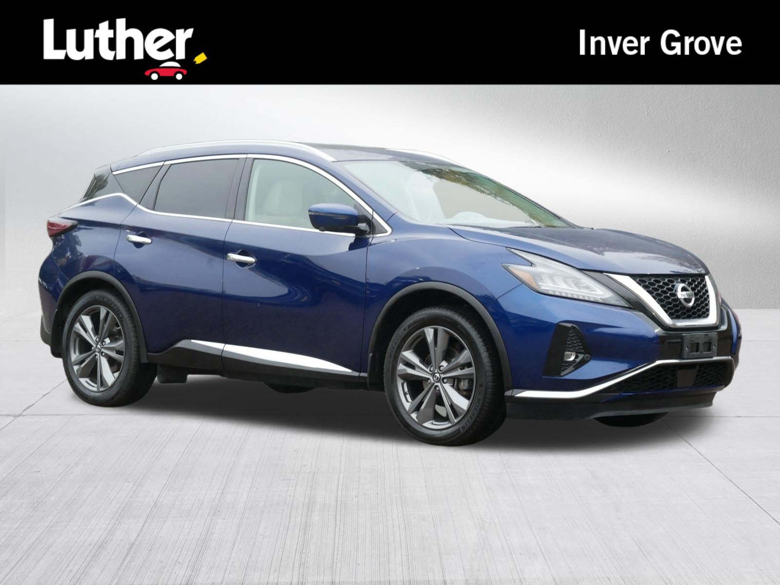 Certified Used 2019 Deep Blue Pearl Nissan Platinum image 1