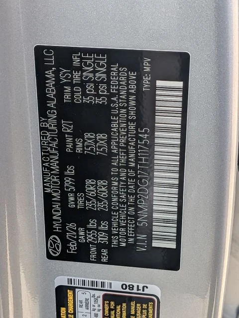 New 2026 Silver Hyundai SEL image 26
