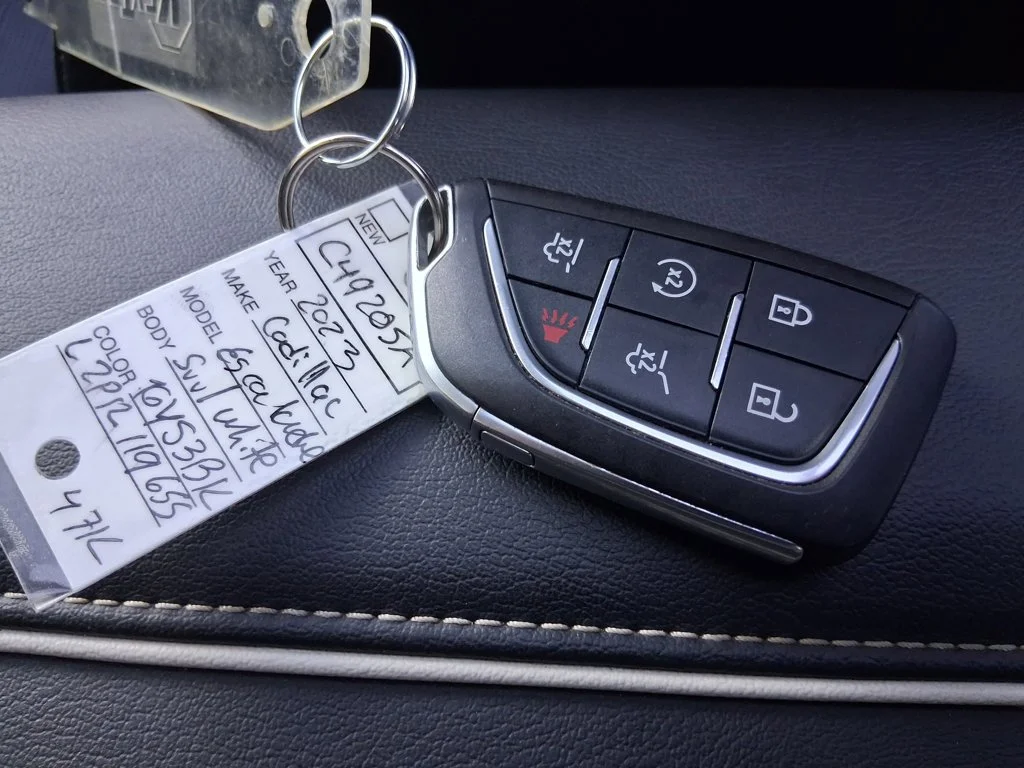 Used 2023 CRYSTAL WHITE TRICOAT Cadillac RWD Premium Luxury image 28
