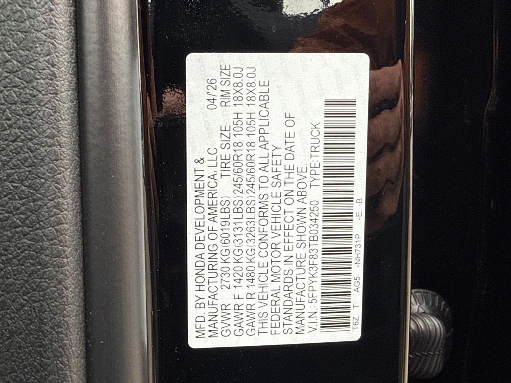 New 2026 Crystal Black Pearl Honda Black Edition image 28