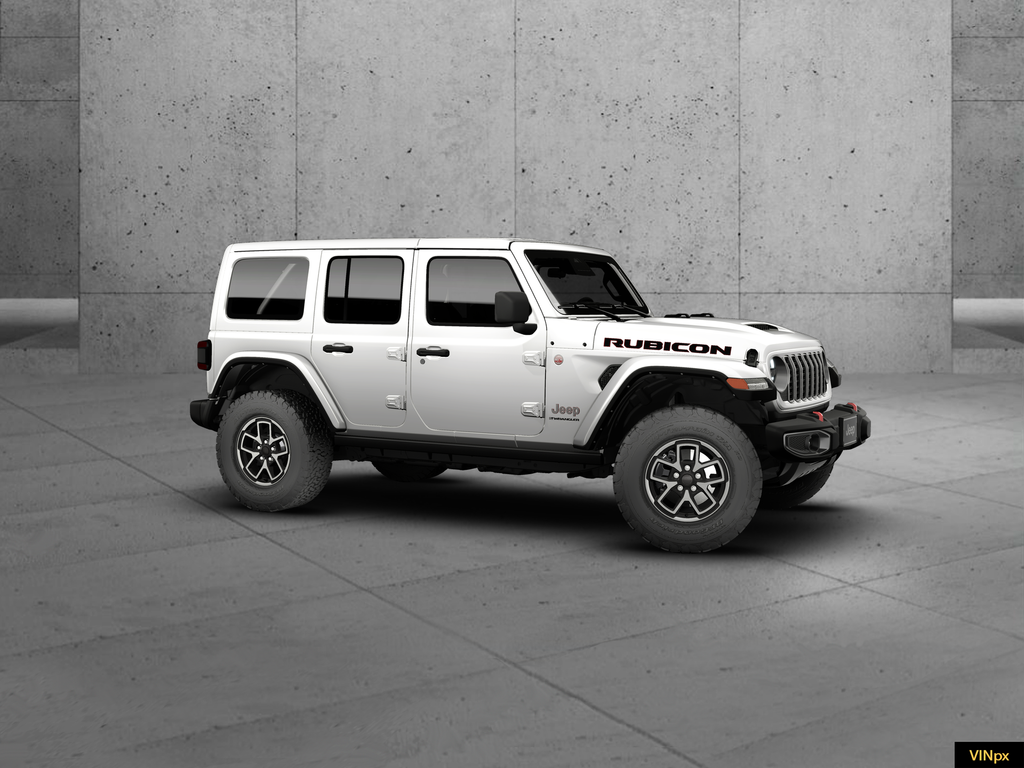 New 2026 Bright White Clear-Coat Exterior Paint Jeep Rubicon image 9