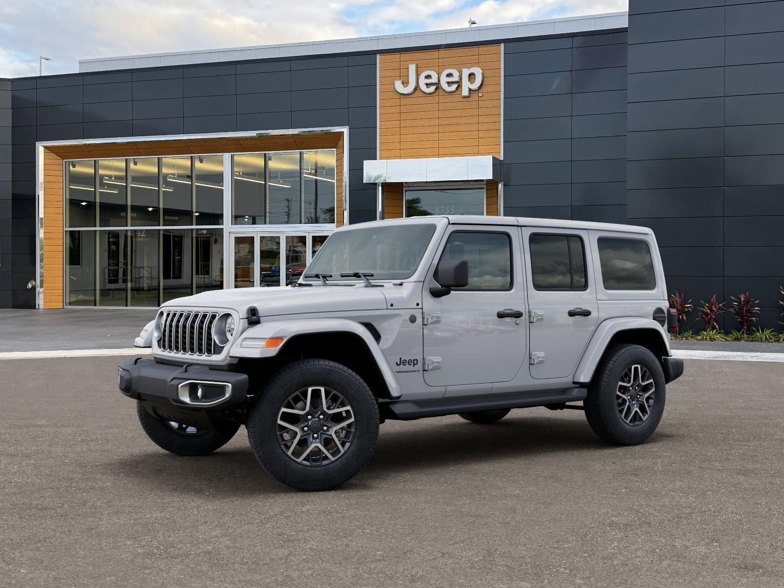 New 2026 Bright White Clear-Coat Exterior Paint Jeep Sahara image 34