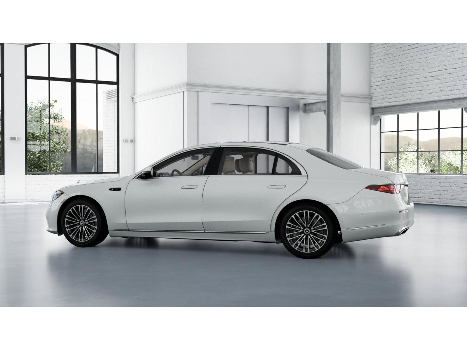 New 2027 MANUFAKTUR Moonlight White Metallic Mercedes-Benz S 500 4MATIC® Sedan image 32