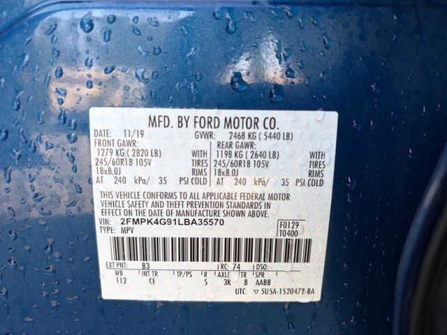Used 2020 Blue Ford SE image 25