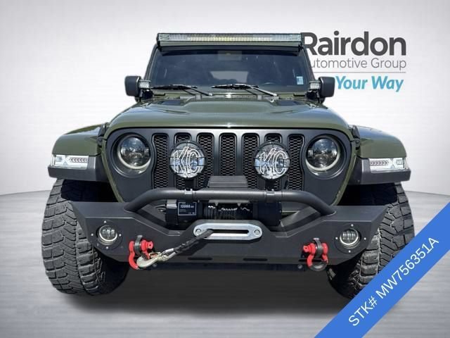 Used 2021 Sarge Green Clearcoat Jeep Unlimited Rubicon image 2