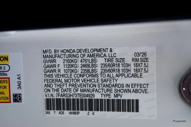 Certified Used 2026 Platinum White Honda EX-L image 22