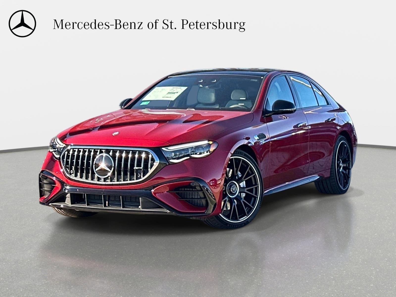 Red Metallic 2026 Mercedes-Benz E-Class AMG E 53 Hybrid 4MATIC+ Sedan All-Wheel Drive 9-Speed Automatic