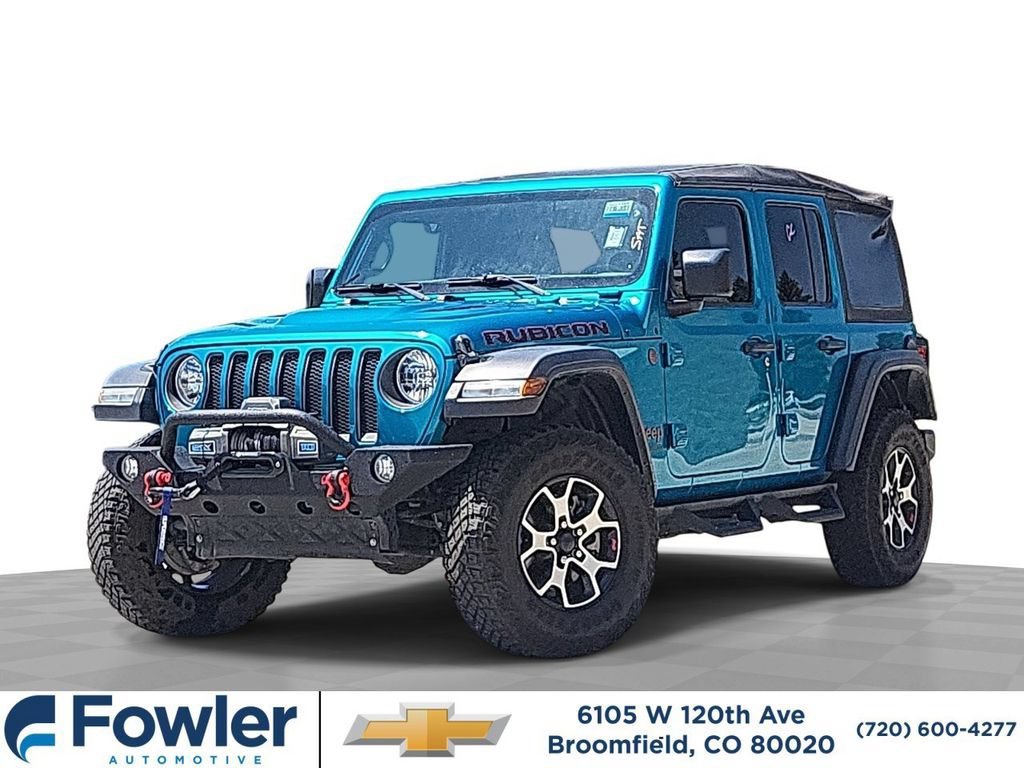 Used 2020 Teal Jeep Rubicon 4x4 image 1