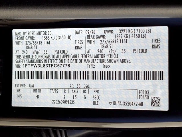 New 2026 Agate Black Metallic Ford XLT image 64