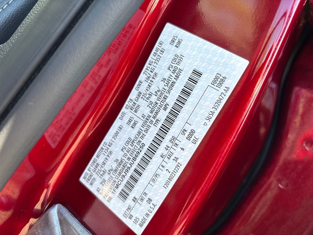 Used 2018 Red Ford Titanium image 9