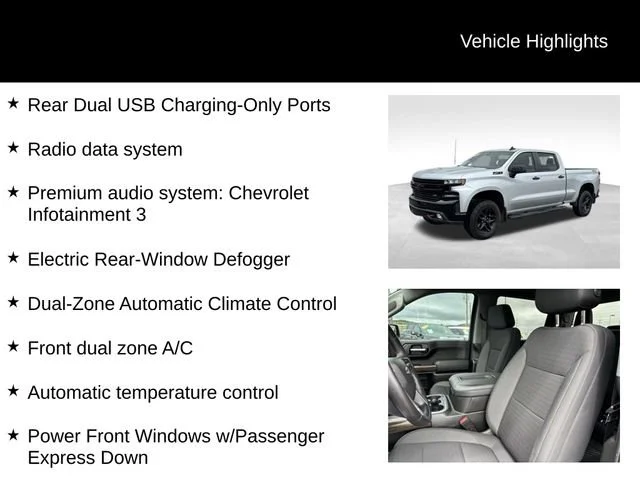 Used 2022 Silver Ice Metallic Chevrolet LT Trail Boss image 14
