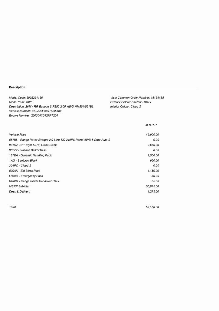 2026 LAND ROVER RANGE ROVER EVOQUE - Image 26