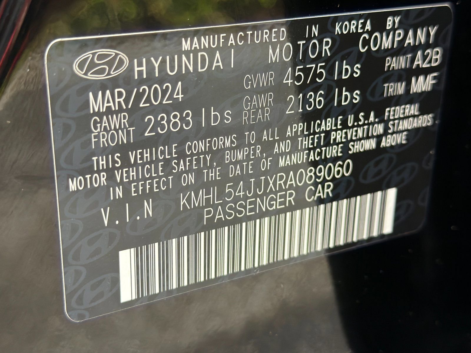 Used 2024 Black Hyundai Limited image 28