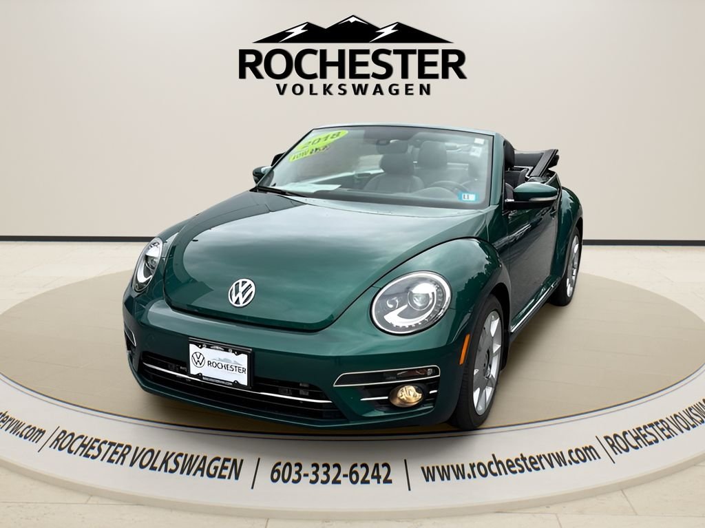 Used 2018 Bottle Green Metallic/Black Roof Volkswagen 2.0T SE image 1
