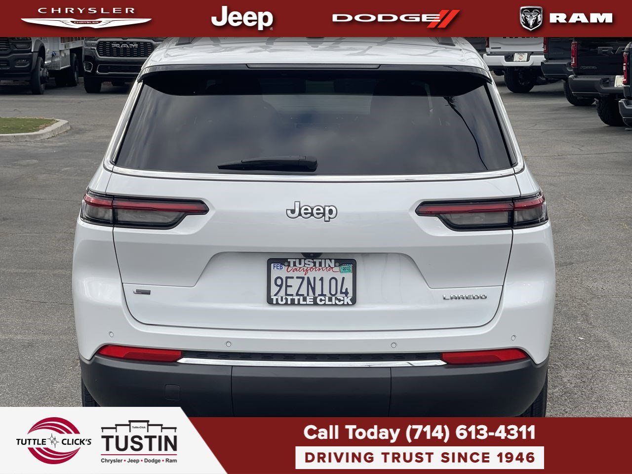 Used 2023 Bright White Clearcoat Jeep Laredo image 5
