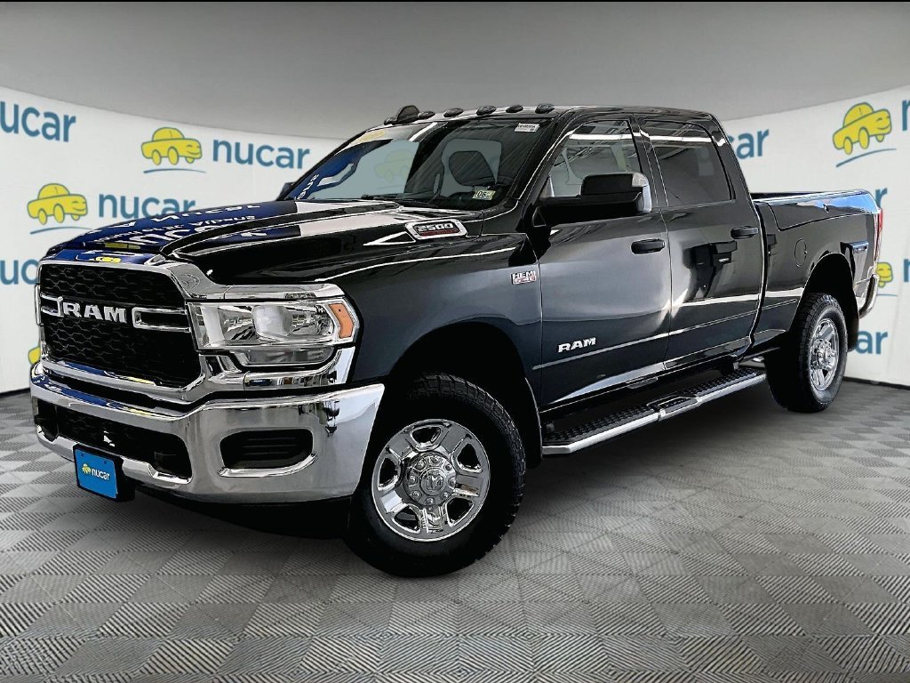 Used 2020 Diamond Black Crystal Pearlcoat Ram Tradesman image 3