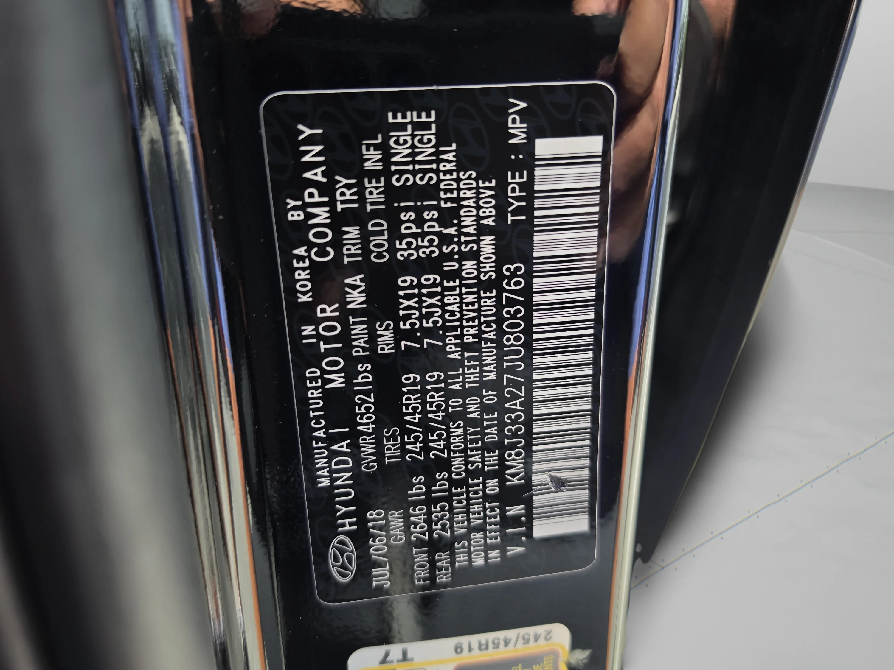 Used 2018 Black Noir Pearl Hyundai Value image 41