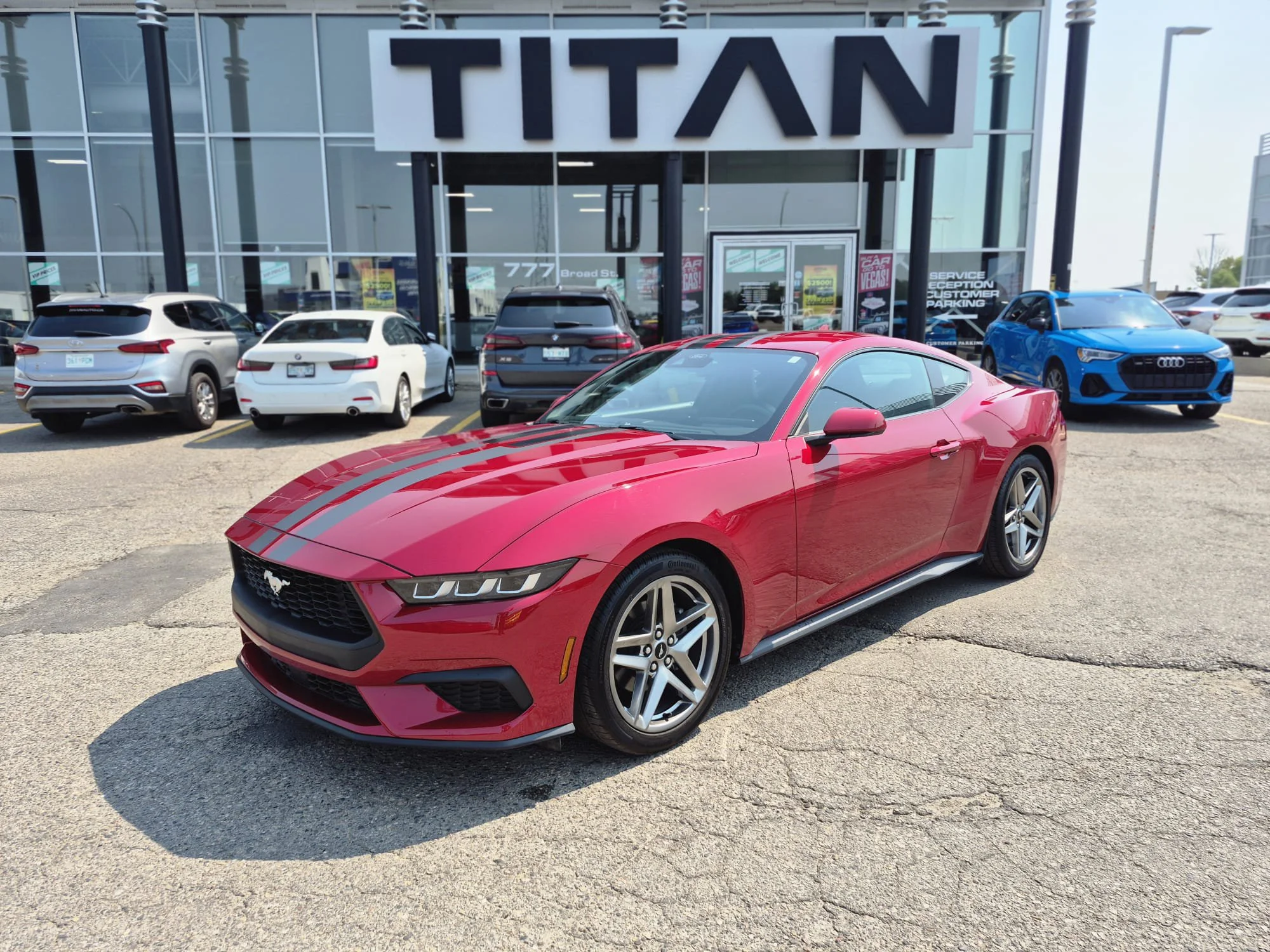 Certified Used 2024 Rapid Red Metallic Tinted Clearcoat Ford EcoBoost Fastback*315HP!! | Rapid Red Metallic | Htd Seats | Lane Keep Assist | Blind Spot Detection image 2