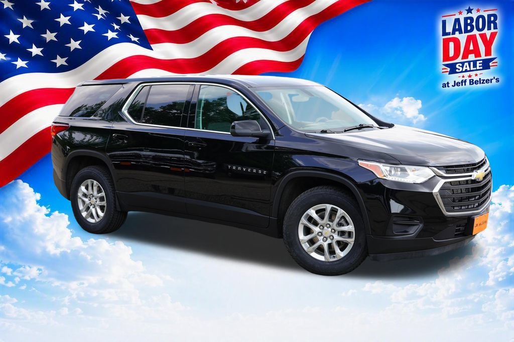 Used 2021 Chevrolet Traverse LS with VIN 1GNEVFKW4MJ181543 for sale in Lakeville, MN