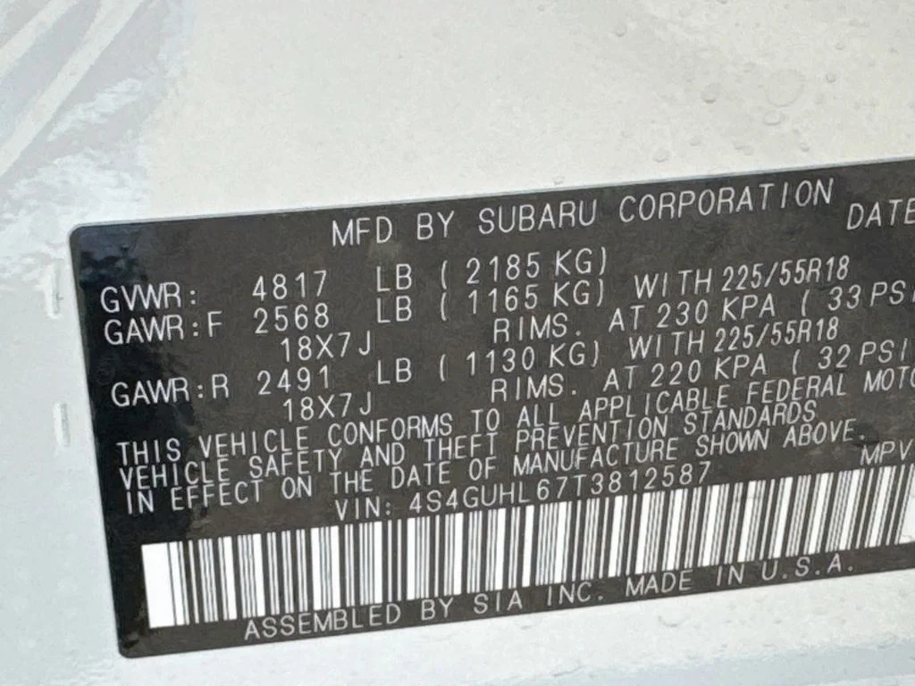 New 2026 CRYSTAL WHITE PEARL Subaru Limited image 39
