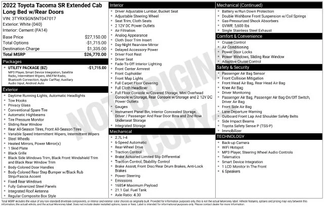 Used 2022 White Toyota SR image 31
