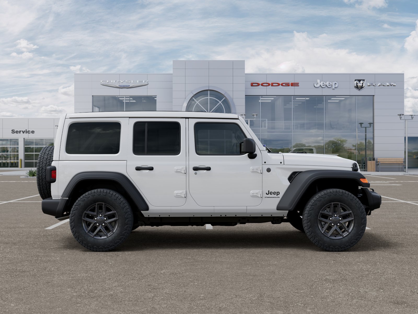 New 2026 Bright White Clear-Coat Exterior Paint Jeep Sport S image 21
