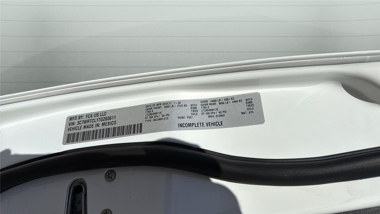 New 2026 Bright White Clearcoat RAM Tradesman image 12