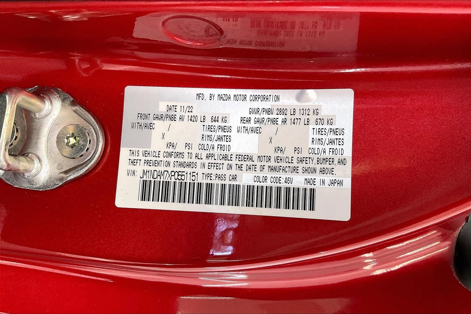 Used 2023 Soul Red Crystal Metallic Mazda Grand Touring image 31