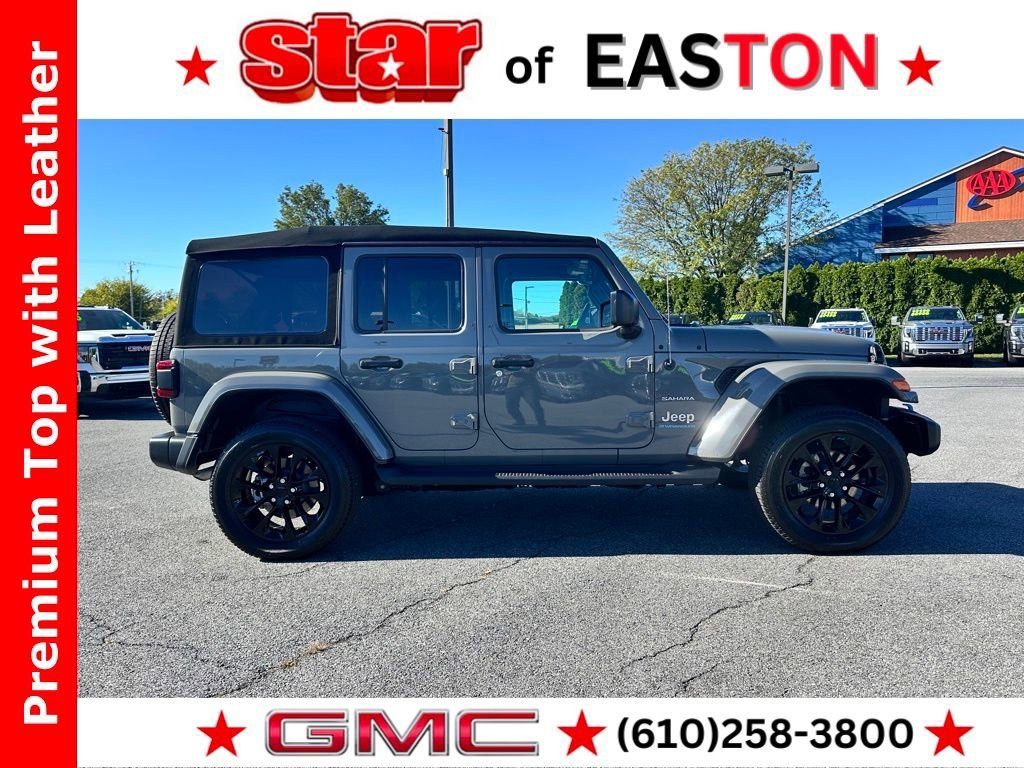 Used 2023 Gray Jeep Sahara 4x4 image 3