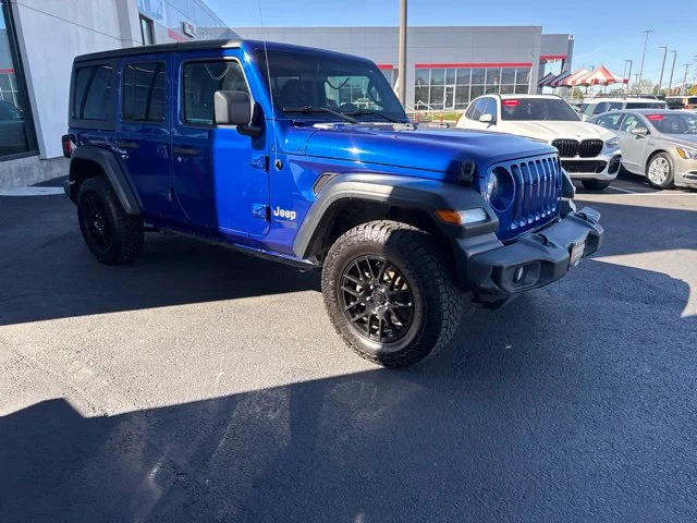 Used 2018 Blue Jeep Unlimited Sport image 9