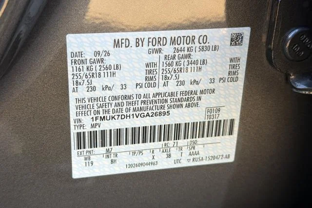 New 2027 Carbonized Gray Metallic Ford Active image 50