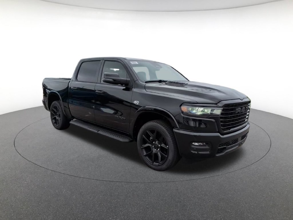 New 2026 Diamond Black Crystal Pearl-Coat Exterior Paint RAM Laramie image 3