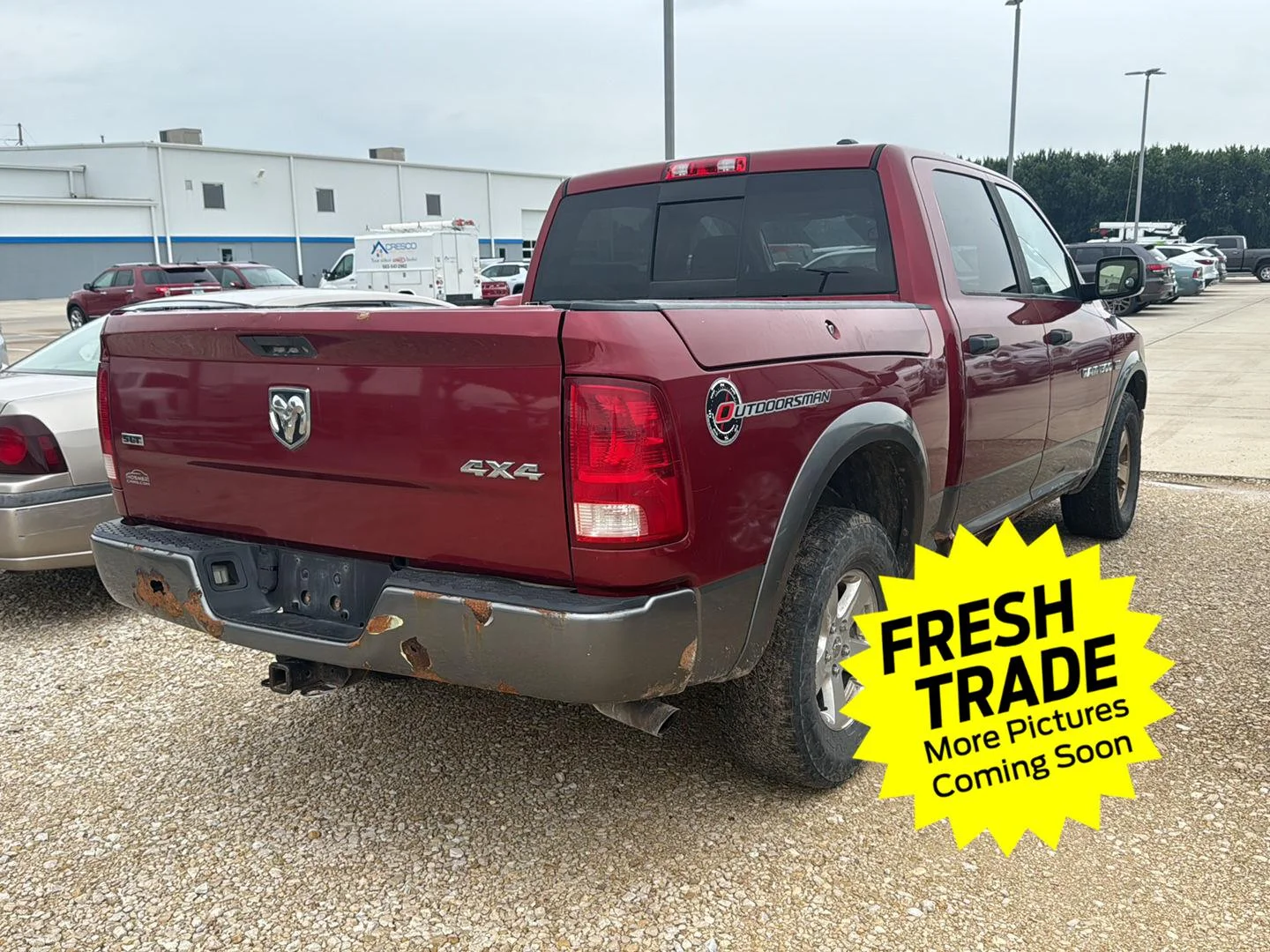 Used 2011 Deep Cherry Red Crystal Pearl Ram Outdoorsman image 8