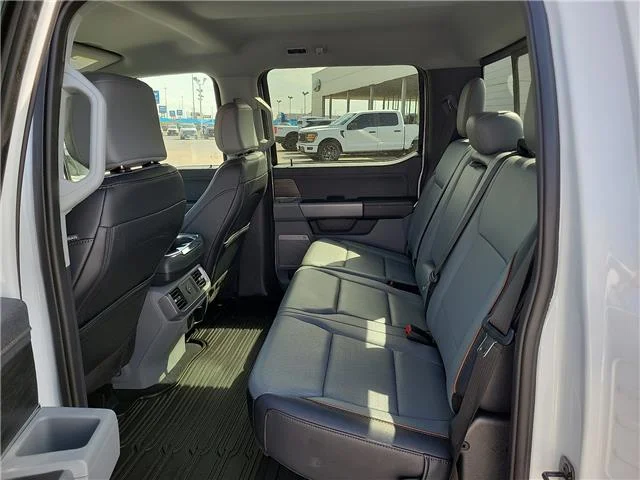 Used 2025 Star White Metallic Tri-Coat Ford Lariat 4x4 SuperCrew Cab 5.5 ft. box 145 in. WB image 8