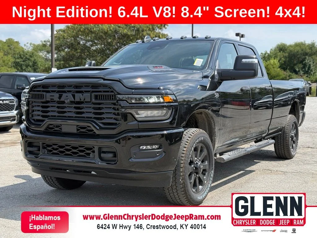 New 2027 Diamond Black Crystal Pearl-Coat Exterior Paint RAM Black Express image 1