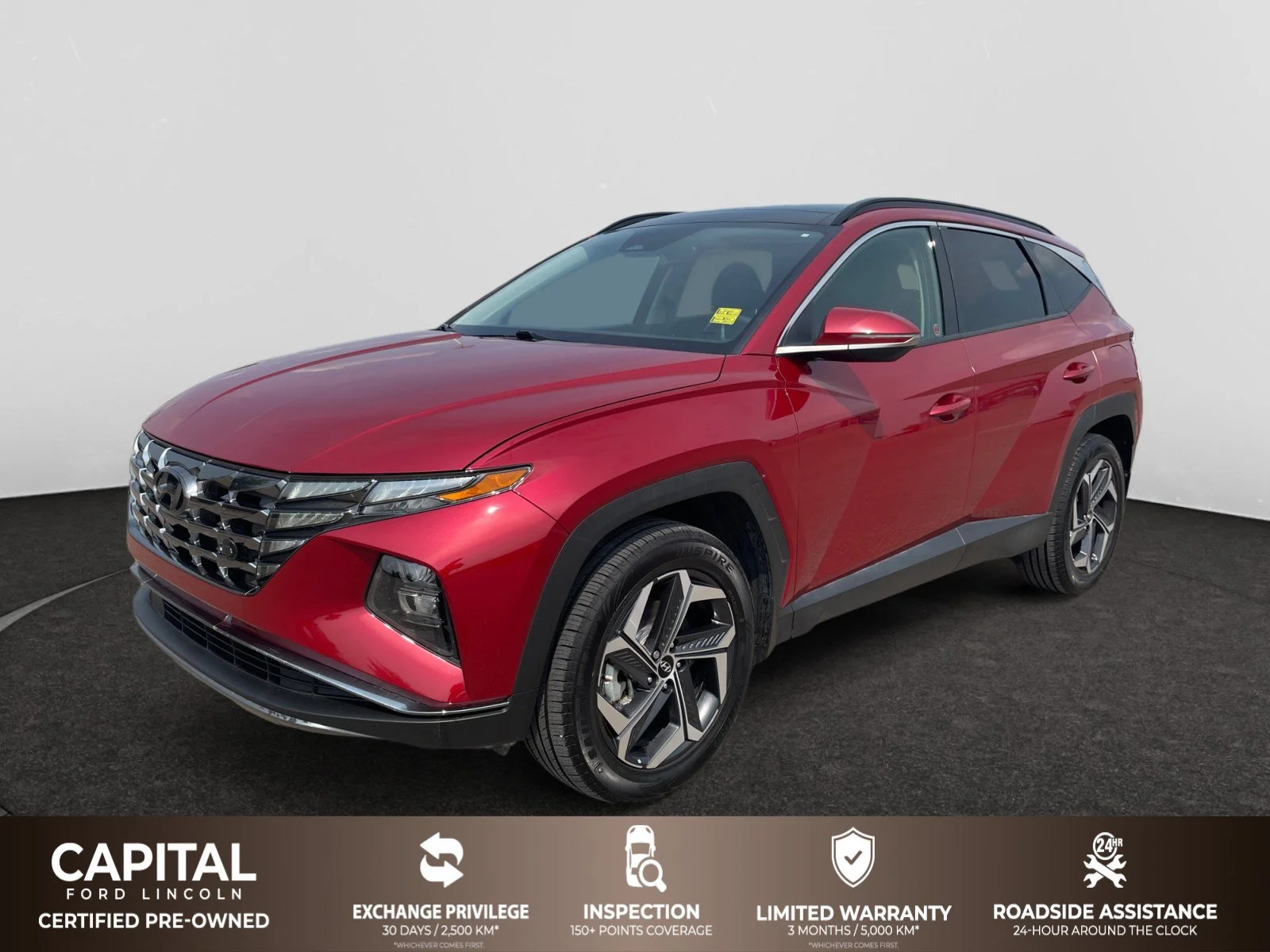 Used 2023 Crimson Red Hyundai LUXURY AWD image 1