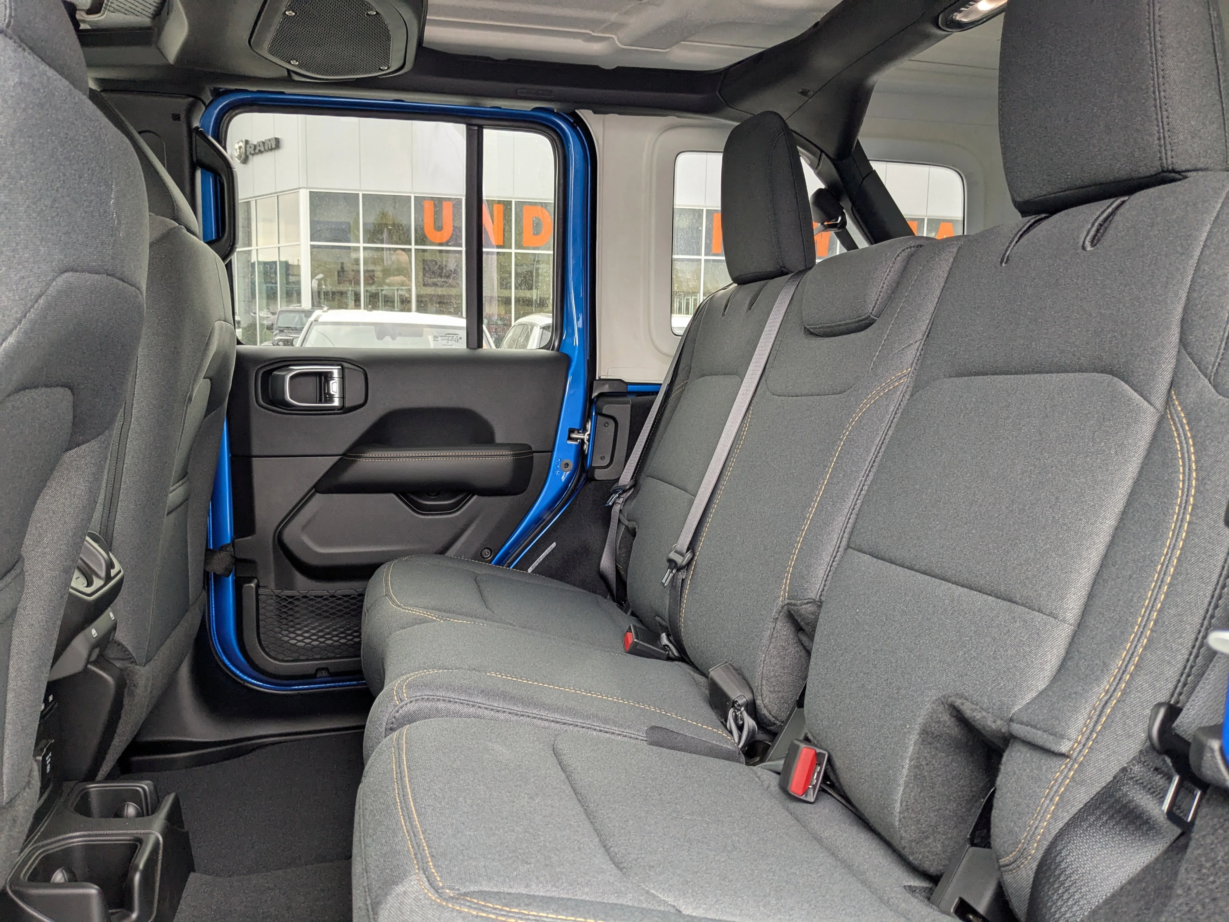 New 2025 Blue Jeep Sahara - - Adaptive Cruise - 12.3inch display - Blind Spot Mon - Body Color 3 Piece HT & Tons More! image 24