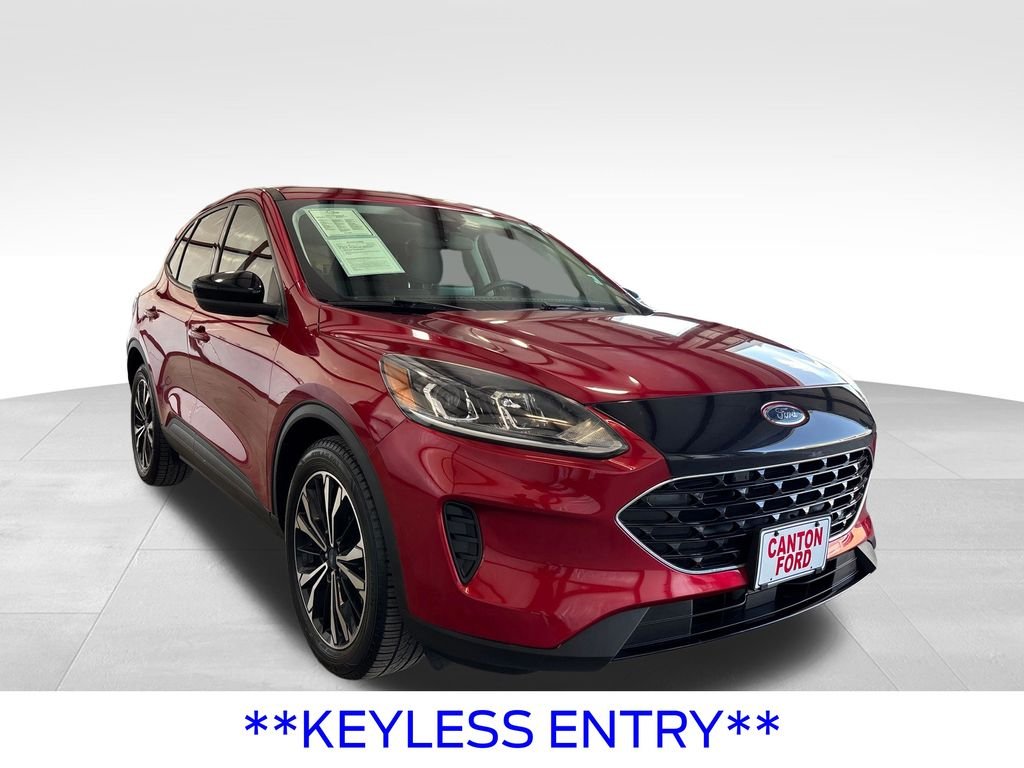Certified Used 2021 Rapid Red Metallic Tinted Clearcoat Ford SE image 10
