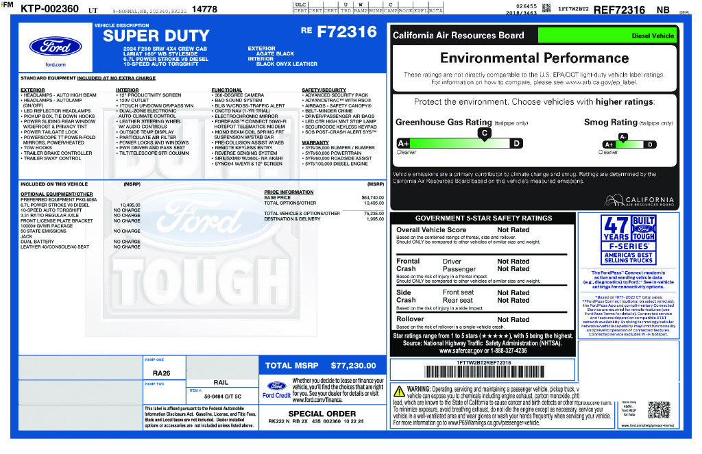 Used 2024 Black Ford Lariat image 25