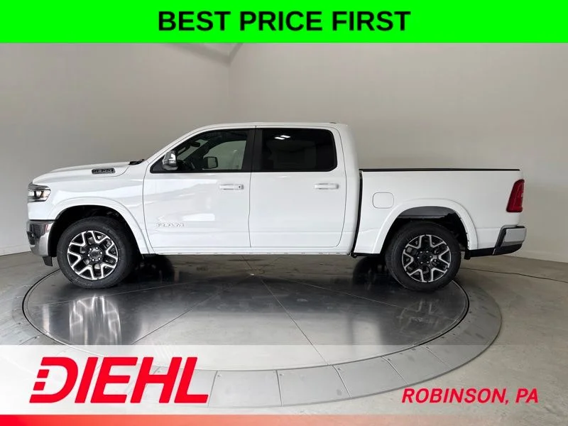 New 2026 Bright White Clear-Coat Exterior Paint RAM Laramie image 4