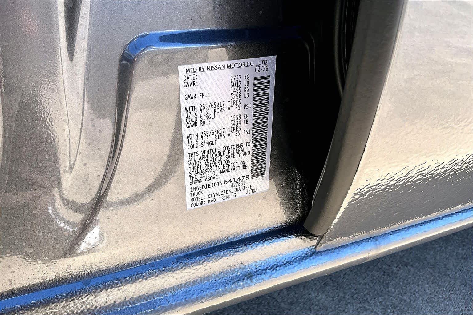New 2026 Gun Metallic Nissan SV image 17