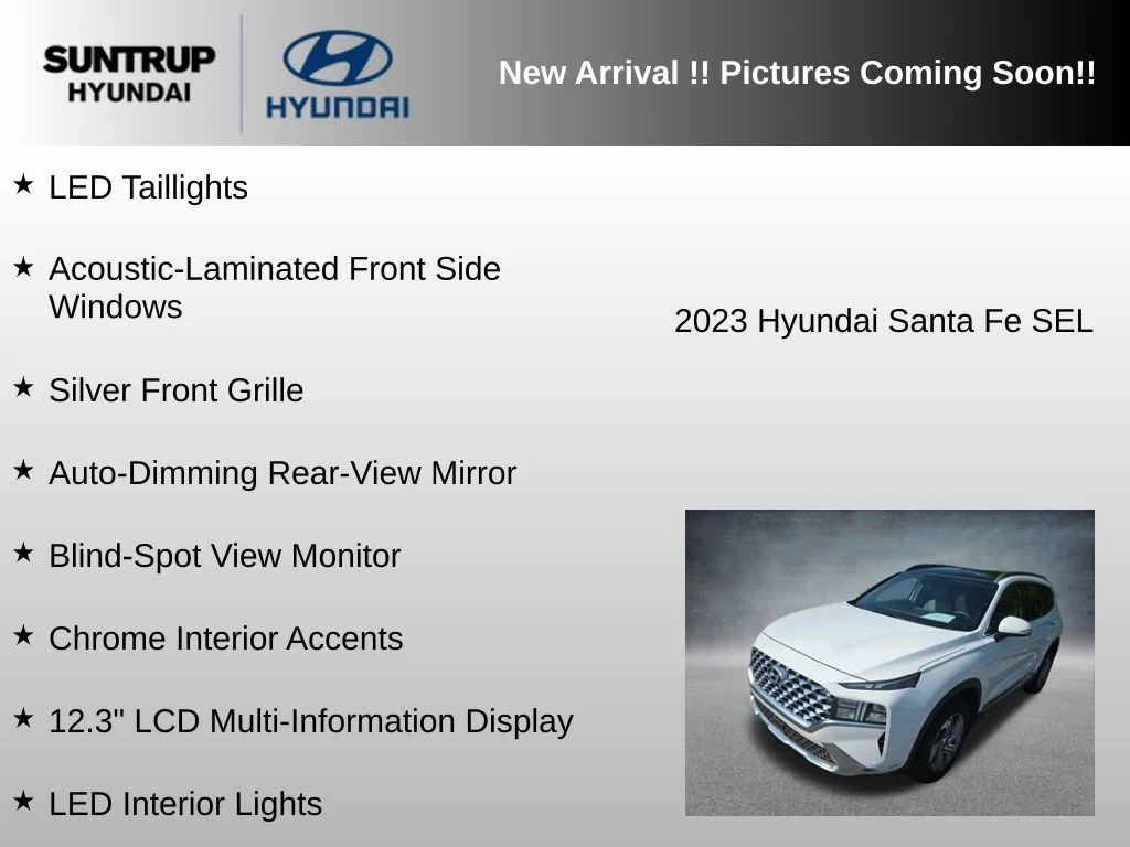 Used 2023 Serenity White Pearl Hyundai SEL image 9